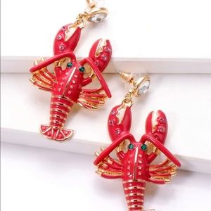 Crawfish earrings NWT